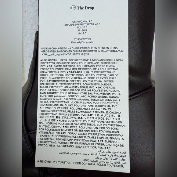 The Drop Plateaustiefel für Damen, Kennedy Stollensohle Schlupf-Design, NWT - Picture 6 of 6